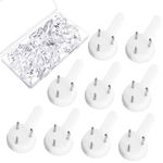 40pcs Non-Trace Picture Hooks for Hard Wall, Picture Hanging Kit for Picture Frame Fixing, Picture Hanger Hook for Plasterboard Walls Drywall Concrete Wall