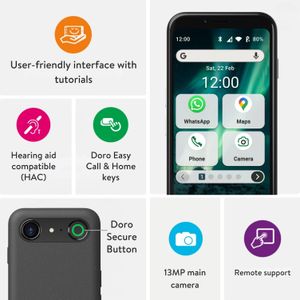 Doro Aurora A10 Senior Smartphone – Easy-to-Use Mobile Phone