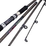 Sougayilang Carp Fishing Rod, Porable High Carbon 4 Pieces Blanks Carp Fishing Rod for Travel Freshwater Saltwater Fishing