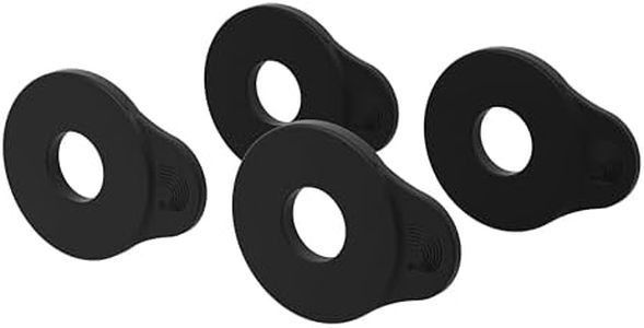 D'Addario Accessories Flex Lock Strap Blocks - Locks Straps In Place - Protect Your Instrument with No Modifications or Hardware - Easy to Attach - Set of 4 Blocks - Black