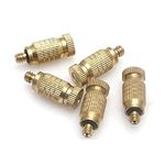 HomeyNeeds 5pcs/Set 2-Section Fine Brass Misting Nozzles for Cooling System 0.004" (0.1mm)