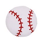 NoJo Sports Decorative Pillow - White and Red Baseball with Embroidery