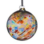 Hanging Glass Friendship Ball, 8cm, Multi Coloured