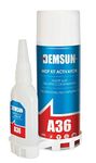 Demsun A36 CA Glue with Spray Adhesive Activator - CA Glue with Activator, Super Fast Glue, Craft Glue | Fast CA Glue | 200 ML