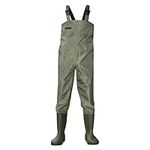 Dirt Boot Nylon Chest Waders Waterproof Fly COARSE Fishing MUCK Wader Various Sizes (Mens Size 10 (44)) Green