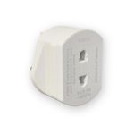 World Techno Toothbrush Adaptor Plug UK - 2 Pin to 3 Pin Electric Converter - 1A Electric Shaver Plug Adaptor (White)