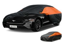 GUNHYI Car Cover Custom Fit for Ford Mustang/Shelby (1964-2024) Waterproof All Weather for Automobiles, Outdoor Full Cover Rain Sun UV Protection, Orange