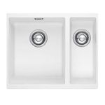 Franke Sirius SID160PW 1.5 Bowl Tectonite Undermount White Kitchen Sink