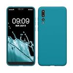 kwmobile Case Compatible with Huawei P20 Pro Case - Soft Slim Protective TPU Silicone Cover - Teal Matte