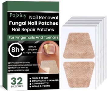 Toenail Treatment Extra Strength 32 Pcs Nail Patches 8 Hour Nighttime Renewal Nail Treatment for Toenail Overnight Nail Repair for Damaged and Discolored Nails toe nail fungus treatments