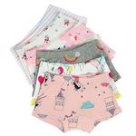 TEDDYIFY Girls Cotton Underwear Soft Girls Shorts Kids Boxer Briefs Panties (Assorted Prints and Color as per Availability) (Pack of 5) (8-10Years, Melody and Prints)