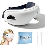 Eye Massager with Heat Migraine Relief Equipped with Massage Function Relaxing Gifts for Women or Men Rechargeable Long Battery Life Gentle Eye Warmth Device for Comfort & Restful Sleep