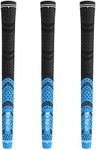 Mile High Life | Avid Golf Club Grips | 3, 13 Pc Set Bundle Golf Grips | Multi-Compound Rubber Golf Grip | Standard Midsize Jumbo(Blue-3 Packs,Standard)