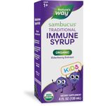 NATURE'S WAY Kid's Standardized Elderberry, Berry Flavor Organic Sambucus Liquid (4 Fl Oz, 120 ml)