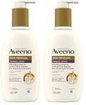 Aveeno Skin Renewal Firming Lotion (1x 300ml​), Firming Body Lotion with Nourishing Prebiotic Oat, Shea Butter, 4% Naturally-Derived PHA and Blackberry Leaf Extract (Pack of 2)