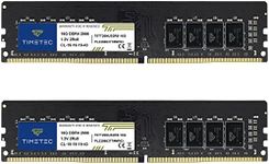 Timetec 32GB KIT(2x16GB) DDR4 2666MHz PC4-21300 Non-ECC Unbuffered 1.2V CL19 2Rx8 Dual Rank 288 Pin UDIMM Desktop Memory RAM Module Upgrade (32GB KIT(2x16GB))