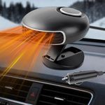 Jaaduem 12V 150W Car Heater, 2 in 1 Fast Heating Car Heater that Plugs into Cigarette Lighter, Portable Car Auto Heater Fast Heating Defrost Defogger, Automobile Windscreen Fan for All Cars