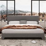 Allewie King Size Platform Bed Fram