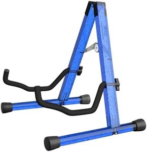 MUSO Guitar Stand,Acoustic Guitar Stand,Acrylic Classical Electric Guitar Stand,Foldable Bass Guitar Stand,Guitar Accessories (Blue Bubble)