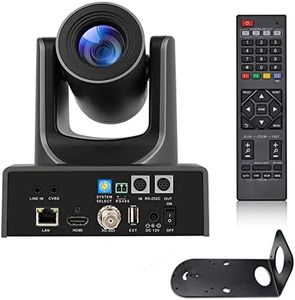 NDI PTZ Camera, PTZ Camera with 20X Optical Zoom 1080p Live Streaming for Church, Conference and Live Production, HDMI PTZ Camera,Video Conference Camera NDI HX 4.6 (Black)