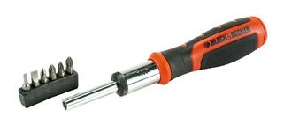 Black&Decker BDHT0-62129 - Ratchet Screwdriver with 6 Interchangeable Heads