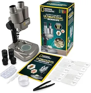 National Geographic Dual Microscope Science Lab – Over 50 Accessories!