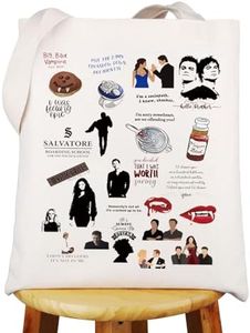WZMPA Salvatore Brothers - Bolsa reutilizable para fanáticos de Elena Gilbert, regalo para fanáticos de la serie de televisión de vampiros, bolsa de compras de comestibles, mercancía de vampiro, Big