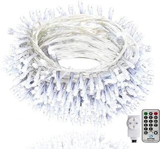 Guirlande lumineuse d'extérieur de 100 m Avec télécommande et minuterie 8 modes pour Easter maison chambre jardin - Blanc