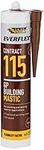 Everbuild – Everflex – 115 GP Building Mastic – For Joint Pointing and Sealing – Internal and External Use – Brown – 285ml