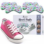 Double Gel Heel Grips for Kids - Invisible Extra Sticky Heel Protectors, Heel Grips for Ladies Shoes, High Heels, Courts, Boots, Add Extra Volume (Butterfly (4 Pack))