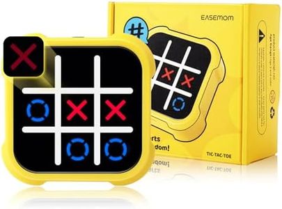 EASEMOM Handheld Electric Puzzle Game Console - Tic Tac Toe Game Educational Road Trip Activities for Kids - Board Games, Juegos para Niños - Ideal Birthday for Kids and Adults