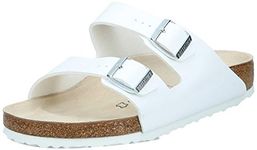 Birkenstock Womens Arizona White Synthetic Sandals 38 EU