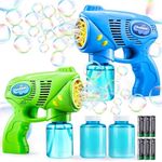 JOYIN 2 Kids Bubble Gun with 2 Bott