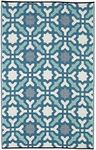 Seville Blue Plastic mats Rugs Reversible and Recycled for Home, Patio, Backyard, Deck, Picnic, Beach, Trailer, Camping (180cm x 270cm)