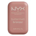 NYX PROFESSIONAL MAKEUP Buttermelt Bronzer, Powder Bronzer, 12 HR Wear, Fade Resistant & Transfer Resistant, Infused with Shea Butter - BUTTA CUP