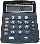 Lily' Home Jumbo 12 Digit with Solar Power, Large LCD Display - Desktop Calculator, Dual Power, Large Button Design, Battery Operation, Easy-to-Read Tilted, for Home, Office, School, Class & Business