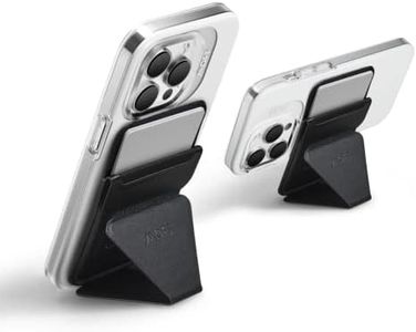 MOFT MagSafe Wallet Stand for iPhone 15/14/13/12 Series MagSafe Compatible Phone Stand with 3 Viewing Angles (Night Black)