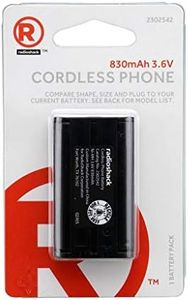 RadioShack Cordless Phone Battery - Catalog No. (2302542)