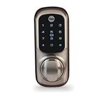 Yale Keyless Connected Door Lock - Satin Nickel - No Key Needed, Lock/Unlock with PIN Code, Key Tag, Key Fob, Key Card, Phone Tag, Compatible with 60 mm Nightlatch