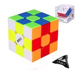 Speed Cube, QiYi MS Pro 3x3 Magic Cube Magnetic Fast Smooth Turning Stickerless Quicker 3D Puzzle Toys for Kids Adults Boys Girls Gifts