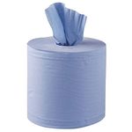 1 x Big Blue Roll Centrefeed Flat Sheet ROLL Centerfeed Paper Wipe Towel Tissue - Rolls, 150m x 170mm