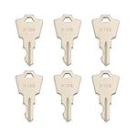 Newyuan 6Pcs Ignition Keys Replacement A126 Compatible with APEM Compatible with KAC Compatible with ELEDIS Switch Compatible with JD Start Key