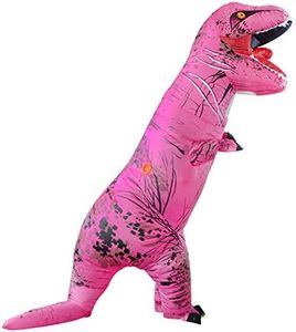 Bemuiz Funny Inflatable Dinosaur Costume for Kids,Blow Up Dinosaur Costume for Halloween Cosplay Party （3.9-4.9ft）