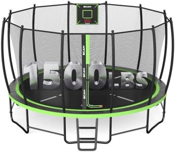 BCAN TR2 16FT Heavy-Duty Outdoor Trampoline, 1500 LBS Static Load