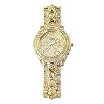 Halukakah Gold Watch Iced Out,Men's