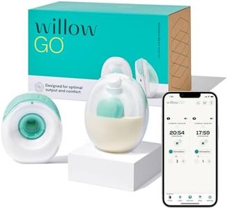 Willow Go - Hands Free Breast Pump - Wearable Breastfeeding Pump - Portable, Electric, Cordless, 9 Levels of Hospital Grade Suction Strength, App Compatible & Fits Fully in Bra, 21mm & 24mm Flange