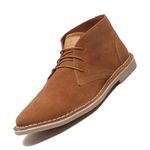 LOUIS STITCH Chukka Boots Men| Suede Leather Boots for Men| Handcrafted Ankle Boot for Men| Formal Office & Business Wear Shoes | Stitch Down Desert Boots | Size-UK08 Russet Tan (SDSUCKPLTN-)