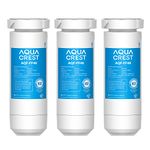 AQUACREST XWF NSF Certified Refrigerator Water Filter, Compatible with GE XWF, Pack of 3 (Packaging May Vary)