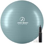 ProBody Pilates Ball Yoga Ball Exercise Ball, Fresh Colors Balance Ball or Pregnancy Ball for Stability, as a Yoga Ball Chair, Therapy Ball Workout Ball or Birthing Ball for Pregnancy (Mist, 65 cm)