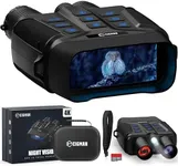 CIGMAN 4K Night Vision Goggles, 3.99" Large Screen, 5000mAh Battery (Up to 18 Hours), f/1.0 Large Aperture, 32GB Memory Card for Photos and Videos, Flashlight, 5X Zoom, Compass